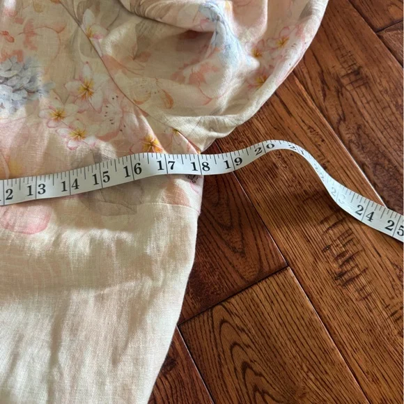 Calypso St. Barth Pale Blush Floral Embroidered Midi Dress M - Picture 11 of 12